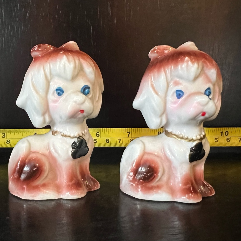 Poodle - Dog - Vintage - Collectable Salt + Pepper